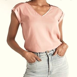 2 for $20 - Express silky v-neck tee (blush)